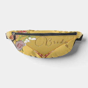 Sac à coudre floral de la mariée