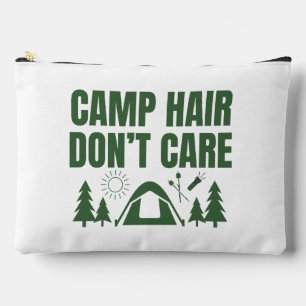 Sac à Coudre Imprimé Vert Camp Cheveux Don't Care