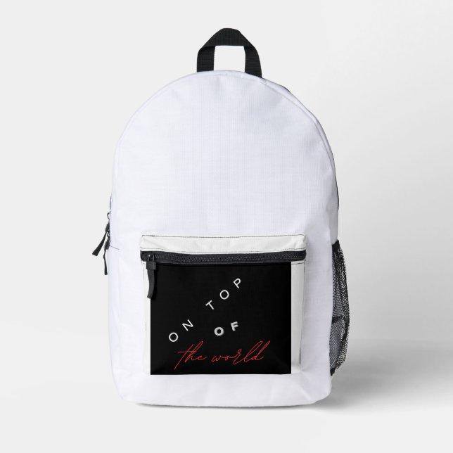 Sac à coudre - sur le dessus du sac à dos du monde (Recto)