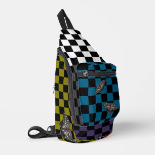 Sac à dos à carreaux multicolores HAMbyWG