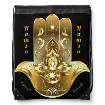 Sac à dos à fil à main Gold Hamsa