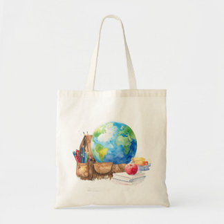 Sac à dos à thème aquarelle de rentrée scolaire