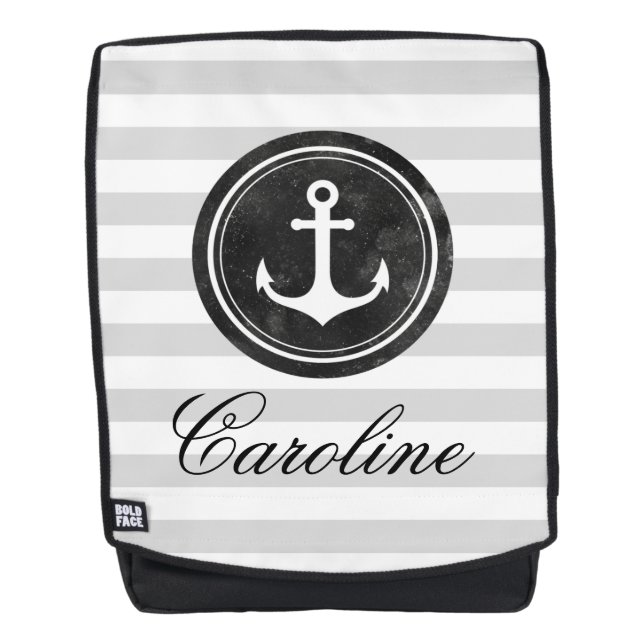 Sac À Dos Ancre cool Gris Nautique (Devant)
