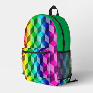 Sac à dos (ao) - Illusion des blocs arc-en-ciel