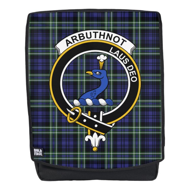Sac À Dos Arbuthnot Clan Crest Tartan Plaid (Devant)