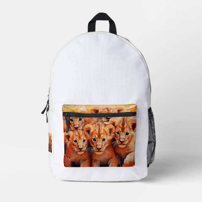 Sac à dos - Armoire de cinq lions Cubs (Recto)