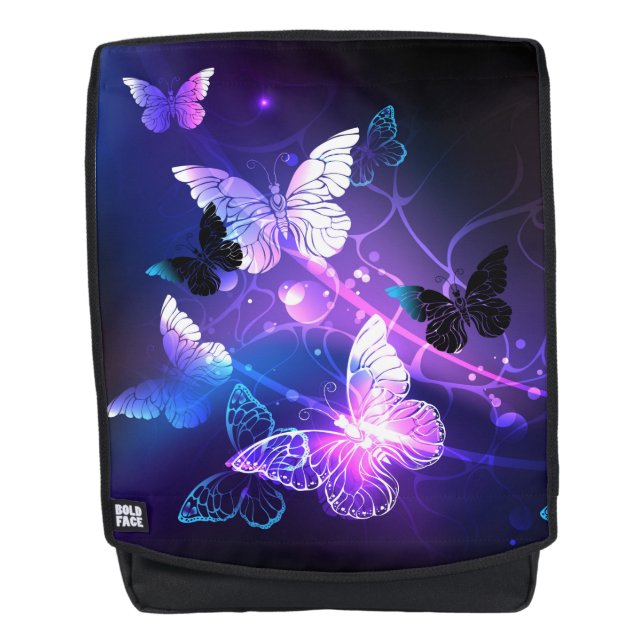 Sac À Dos Arrière - plan avec papillons de nuit (Devant)