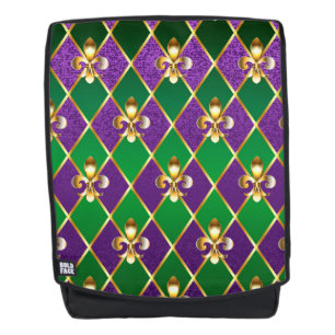 Sac À Dos Arrière - plan de bijoux Mardi Gras