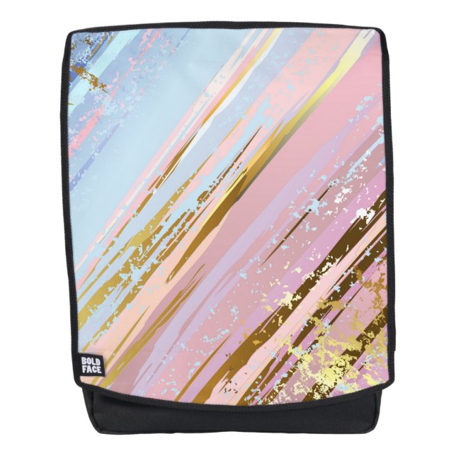 Sac À Dos Arrière - plan rose texturé (Devant)