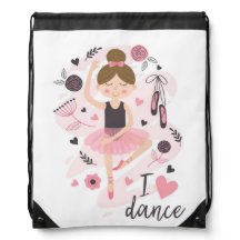 Sac à dos Ballerina Girl's Drawstring