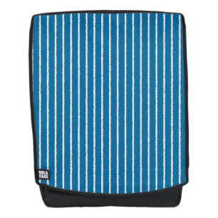 Sac À Dos Bleu et blanc avec lignes inégales