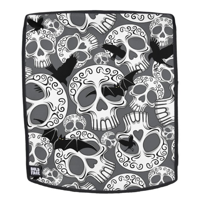 Sac À Dos Calaveras décoratives Halloween (Devant amovible)