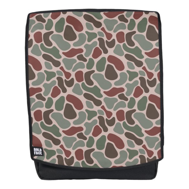 Sac À Dos Camo Rétro (rouge vert) (Devant)