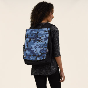 Sac À Dos Camouflage Bleu Marine, Militaire, Armée