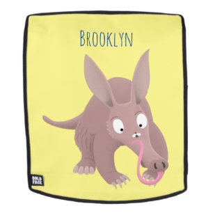 Sac À Dos Caricature amusante de Aardvark