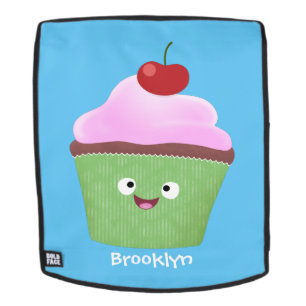Sac À Dos Caricature de cupcake joyeux
