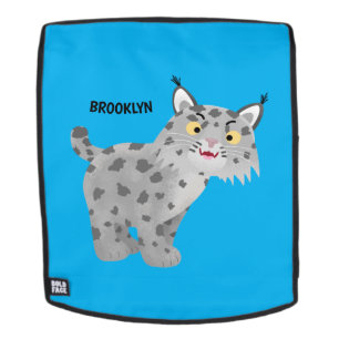 Sac À Dos Caricature de lynx de lynx de lynx