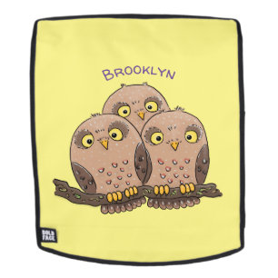 Sac À Dos Caricature en trio de chouette