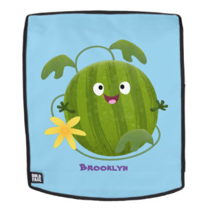 Sac À Dos Caricature joli et souriant de pastèque