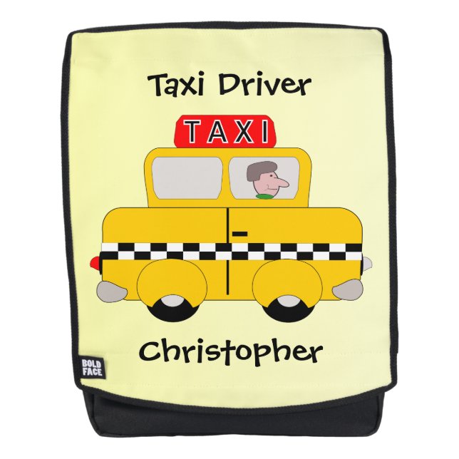 Sac À Dos Conception de Taxi Jaune (Devant)