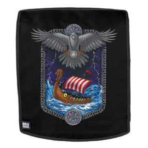 Sac À Dos Corbeau nordique Viking