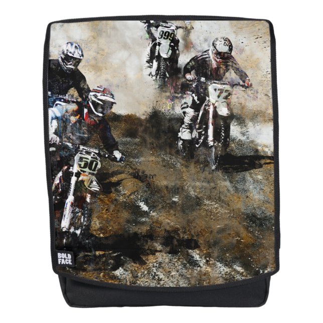 Sac À Dos Coureurs Motocross Dirt-Bike (Devant)