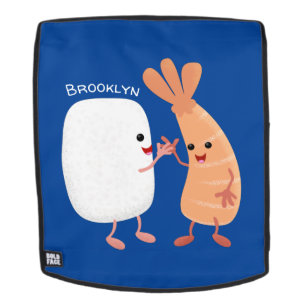 Sac À Dos Cute sushi riz crevettes amis dessin animé