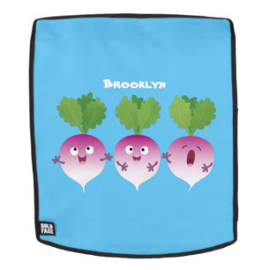 Sac À Dos Cute turnip légumes trio chanter dessin animé