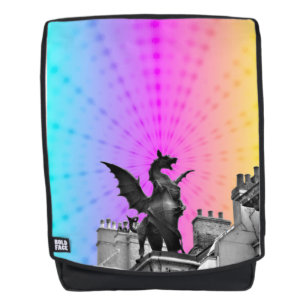 Sac à dos de dragon d'arc-en-ciel