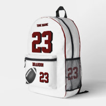 Sac à dos de football école secondaire Wbr