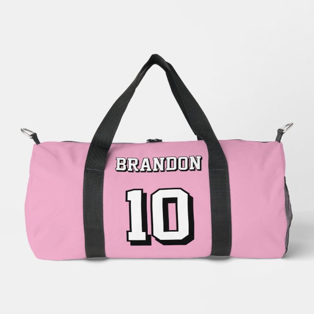 sac à dos de football rose joueur personnalisé gol (Recto)