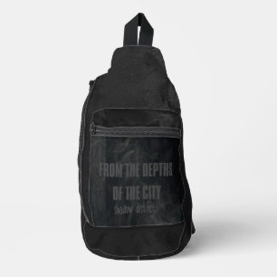 Sac à dos de streetwear souterrain noir sac sombre