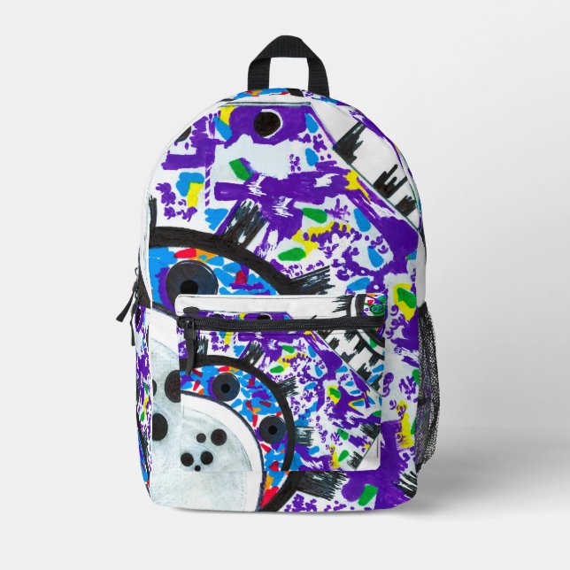 Sac à dos "Deco Cogs" de MaryZimmermanDesigns (Recto)