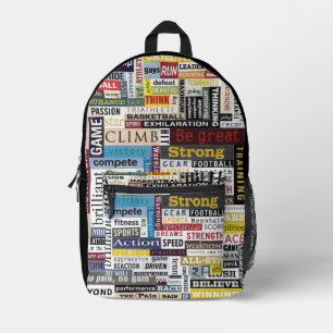Sac à dos des citations sportives motivationnelles