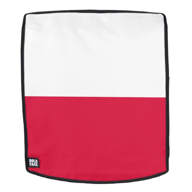 Sac À Dos Drapeau de la Pologne (Devant amovible)