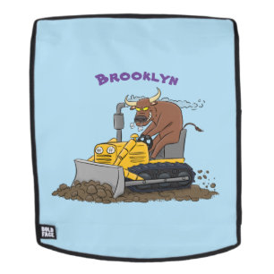 Sac À Dos Drôle bulldozer de conduite de taureaux