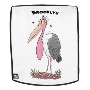 Sac À Dos Drôle dessin animé de cigogne en marabou