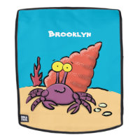 Drôle mignon caricature pourpre crabe ermite