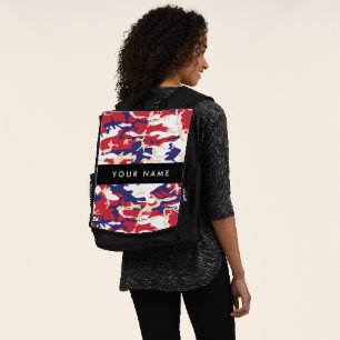Sac À Dos Fête de l'Indépendance Camouflage Votre nom Person