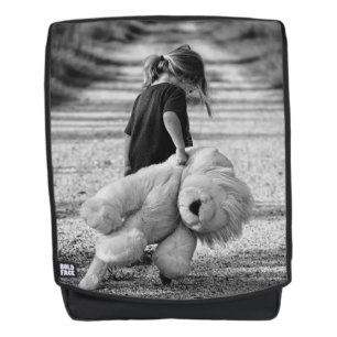 Sac À Dos Fille et ours en peluche