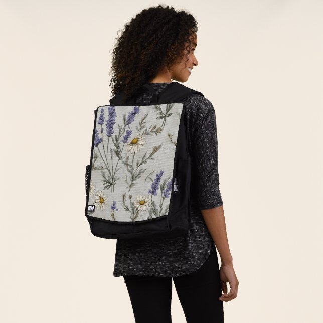 Sac À Dos Fleur de Lavande (Porté)