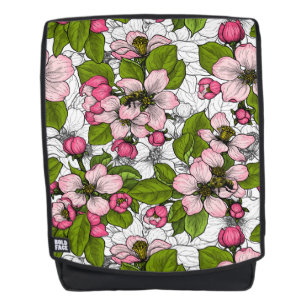 Sac À Dos Fleur de pomme sur blanc