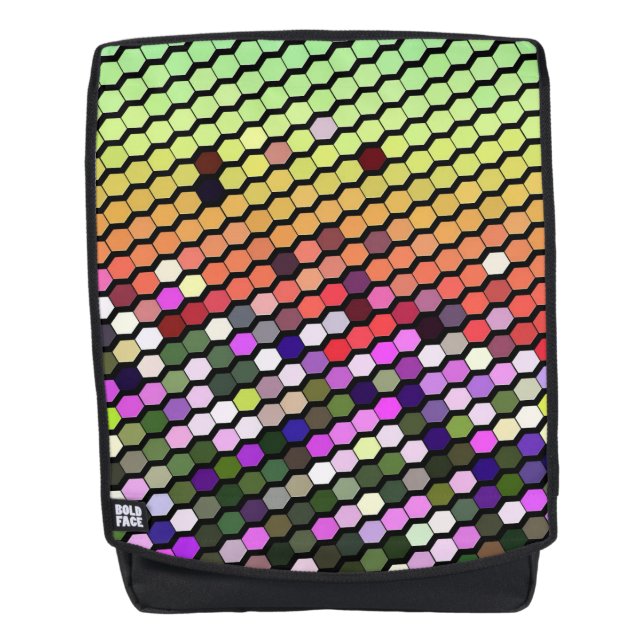 SAC À DOS FLEUR SAUVAGE ABSTRAIT (Devant)