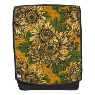 Sac À Dos Fleurs de chrysanthème jaune