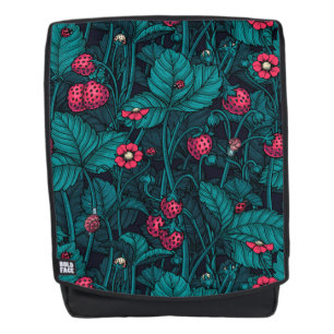 Sac À Dos Fraises sauvages, rouges et bleues