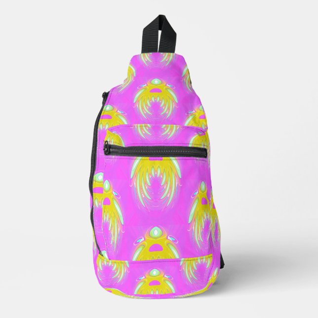 Sac à dos galactique Magenta Glow Sling (Recto)