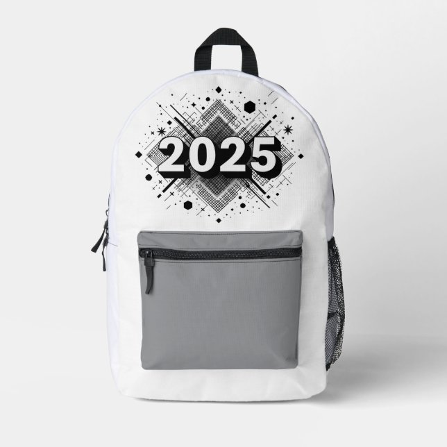 Sac à dos géométrique moderne 2025 | Élégant et él (Recto)