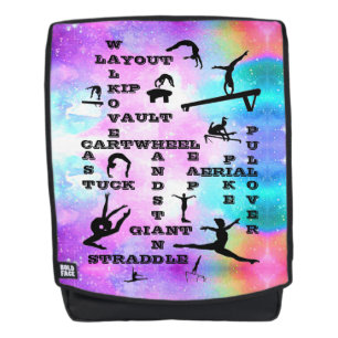 Sac À Dos Gymnastique Féminine Compétences Gymnaste Mots Cro