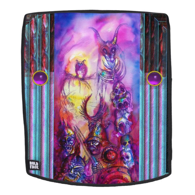 Sac À Dos HALLOWEEN MONSTERS / ORK WAR Imaginaire violet (Devant amovible)