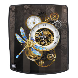 Sac À Dos Horloge à vapeur avec libellule mécanique
